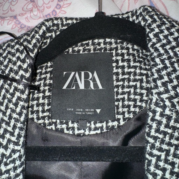Zara Checkered Cropped Blazer with matching Skort - Picture 5 of 6